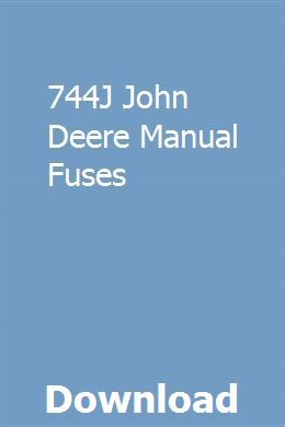 744j John Deere Manual